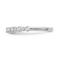 thumbnail image 3 of Araiya Fine Jewelry 10K White Gold Diamond Band Ring (1/4 cttw, I-J Color, I2-I3 Clarity) Size 6, 3 of 6