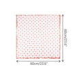 thumbnail image 3 of INSPIRE CHIC Women Polka Dots Chiffon Small Square Scarf, 1950s Retro Lightweight Soft Mesh Sheer Ruffle Scarves Neckerchief 23.6x23.6" Red, 3 of 6