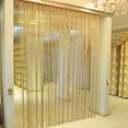 thumbnail image 2 of 78.7''x 39.4'' Champagne Chaîne Rideaux Fenêtre Porte Écran Maison Pièce Diviseur Drape Décor, 2 of 4