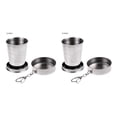 thumbnail image 4 of Advancent Taza de agua plegable de acero inoxidable, taza plegable para acampar, suministros para beber al aire libre Type2 NO2 Advancent CBP231132, 4 of 6