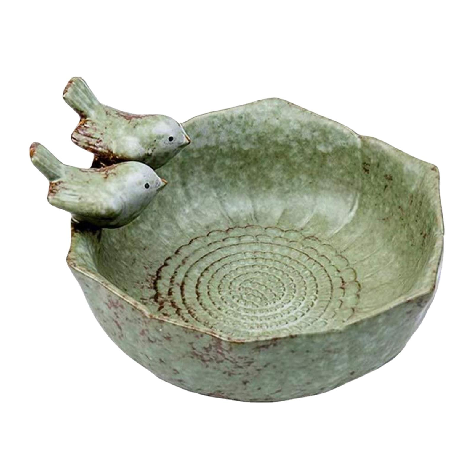 Ceramic Bird Bh Bird Feeder Cartoon Aquarium Flower Pot Fruit Ple Home Furnishing Outdoors