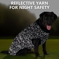 thumbnail image 5 of KYEESE Dog Sweater, Grey Warm Pullover with Reflective Thread, Dog Sweater for Small Dogs, S, 5 of 7