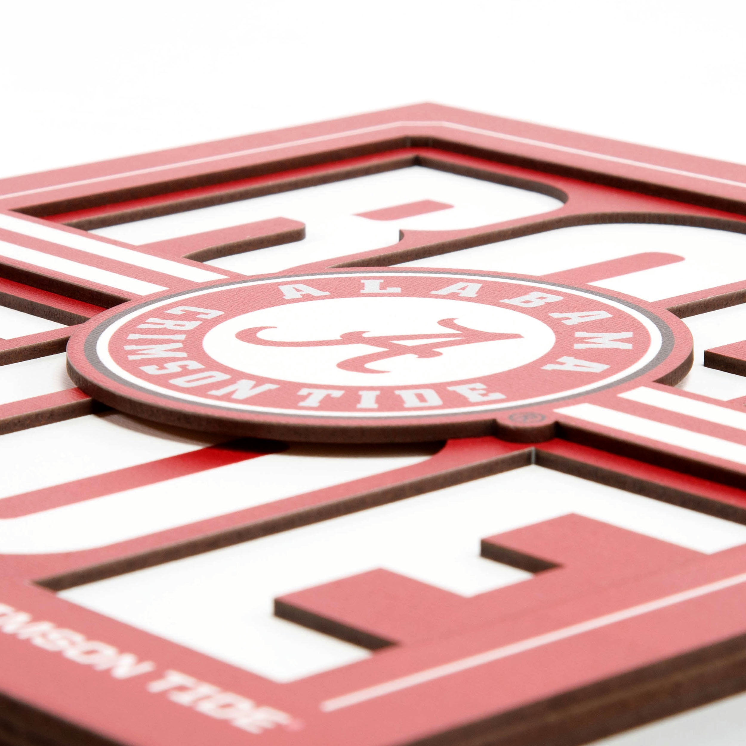 YouTheFan NCAA Alabama Crimson Tide Slogan Series 3D Wall Art