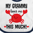 thumbnail image 4 of Inktastic Grammy Loves Me Grandchild Boys or Girls Baby Bib, 4 of 4
