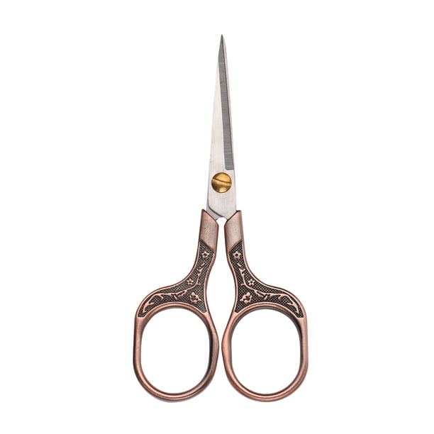 Cortar con tijeras Irfora Tijeras de acero inoxidable para peluquería de salón, tijeras afiladas de flor de ciruelo para recortar bigotes de barba, costura, manualidades, trabajos de arte, enhebrado, Irfora Cortar con tijeras