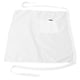 thumbnail image 2 of GAXIRE Delantal unisex resistente de cintura corta con bolsillo para chef, camarero o camarera (blanco), 2 of 6
