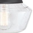 thumbnail image 4 of Vaxcel Collins 1 Light Black Farmhouse Outdoor Wall Lantern Clear Schoolhouse Glass, 4 of 5