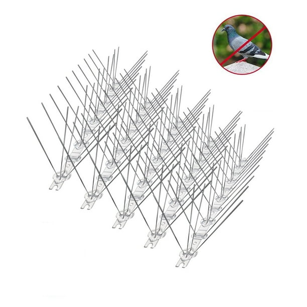 Bird Control Spikes 10 feet, Nuisance Bird Spikes Stainless Steel, Pigeon Deterrent. Walmart
