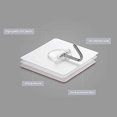 thumbnail image 3 of Gancho adhesivo - 6 pegatinas adhesivas transparentes de 5 kg (máximo) para baño, cocina, techo, pared, puerta, albornoz, toallero (36 pulgadas 6 pulgadas), 3 of 5