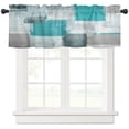 thumbnail image 2 of Oil Painting Abstract Geometric Aqua Curtain Home Decoration Living Room Short Curtains Window Treatments For Kitchen Bedroom, 2 of 6