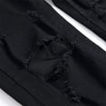 thumbnail image 4 of Men's Trend Ripped Nostalgic Denim Trousers - Fashionable and Durable for Daily Wear, 4 of 5