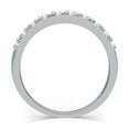 thumbnail image 4 of Forever Bride Women's 10K White Gold Pave Stackable Wedding Band, 1/4 CTTW Diamond (I2, H-I), 4 of 8