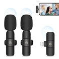 thumbnail image 1 of PULUZ Microphones Lavalier Sans Fil Réduction de Bruit pour iPhone / iPad, Récepteur 8 Broches Double Microphones, Récepteur 8 Broches et Double Microphones, 1 of 10