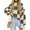 Coffee, variant on MOSHU Oversized Sweaters for Women Drop Shoulder Plaid Colorblock Tops Fall Crewneck Pullover Sweater