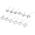 thumbnail image 4 of Adornos para fiestas, 12 piezas de adornos navideños con forma de corazón, adornos colgantes para árbol de Navidad, diseño de primera clase, 4 of 12