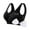 Black, variant on Busydd Plus Size Sports Bras for Women with Removable Pads Solid Color Print Womens Underwear Comfy Breathable Everyday Wireless Bras for Women XL