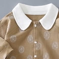 thumbnail image 4 of CAUYDY 6 9 12 18 Months Baby Boys One-Pieces Newborn Clothes Preemie Long Sleeved Sleepers Infant Boy Romper Fall Winter Toddler Pajamas Brown for Sizes 6-9 Months, 4 of 4