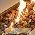 thumbnail image 2 of HZWDD 40" Propane Outdoor Fire Pit Table, Square Propane Gas Patio Fire Table 40000 BTU for Deck, Backyard and Pool, 2 of 7