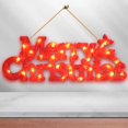 thumbnail image 4 of Plástico de la de la de la Luz navideños Lámpara decorativa con pilas de adorno para césped para hogar rojo Macarena Letra de luz, 4 of 7