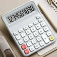 thumbnail image 5 of Desktop Calculator, 12 Digits Large LCD Display Calculator Battery Powered Desk Calculator Basic Calculator for Home Office, 5 of 5