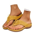 thumbnail image 3 of Orthopedic Sandals Dressy Comfortable Sandals Arch Support Wedge Shoes Non Slip Flip Flops Shoes, 3 of 9