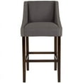 thumbnail image 3 of Home Square Carmel 30" Upholstered Bar Stool in Dark Gray - Set of 3, 3 of 5
