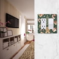 thumbnail image 5 of Yayeee Rocker Switch Wall Plate 3-Gang 6.5"x4.6" Home Decorative Outlet Cover, Christmas Cartoon Gingerbread Pattern, 5 of 6