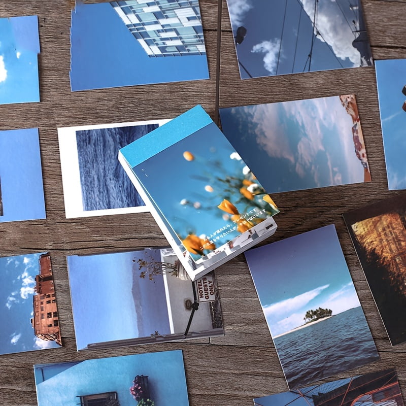 Yooma Material Book - Wishing Society Series Retro Creative Collage Hand Account Base Material Paper, 50 Sheets, 6 Styles