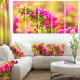 thumbnail image 1 of Beautiful Pink Bougainvillea Flowers - Floral Canvas Art Print, 1 of 3
