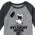 thumbnail image 3 of Peanuts - Snoopy Flipping - Student Mode Off - Toddler & Youth Raglan Graphic T-Shirt, 3 of 5