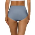 thumbnail image 3 of NOMADIC NOOK Women's Hi-Cut Ribbed High Waist Tummy Control Underwear 5 Packs, 3 of 4