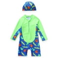 thumbnail image 3 of WOLLED Baby Toddler Boys Printed Bathing Suit Outfit for 2-8 Years Boysprinted with Cap Swimsuits New Style One Piece 2 PCS Sets, 3 of 9