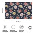 thumbnail image 3 of Pioneer Flower Floral Print Pattern Bathroom Rugs Mat, Non Slip Microfiber Bathroom Rug with Rubber Backing, Soft Mats for Bathroom Floor Tub Shower, 20"x32", 3 of 5
