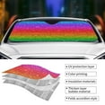 thumbnail image 5 of Disketp Windshield Sun Shade, Car Sun Shade For Front Window Rainbow Glitter Sunshades Sun Visor Protector Blocks Uv Rays Foldable, 5 of 9