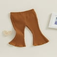 thumbnail image 3 of Infant Girl‘s Casual Leggings with Bell Bottom and Ribbed Texture, 3 of 8