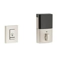 thumbnail image 1 of Evolved Contemporary Single Cylinder Deadbolt, Satin Nickel, 1 of 1