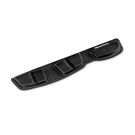 Fellowes Memory Foam Keyboard Palm Support, 13 3/4 x 3 3/8, Black
