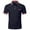 Navy, variant on Baqcunre Polo Shirts For Men Men'S Lapel Plaid Short Sleeved Color Matching Zipper Top Sweatshirt Tops For Men Black L