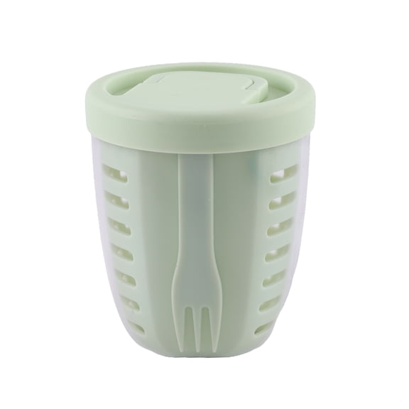 Cook with Color Berry Cup with Removable Colander and Fork, BPA-Free and Dishwasher Safe, Sage