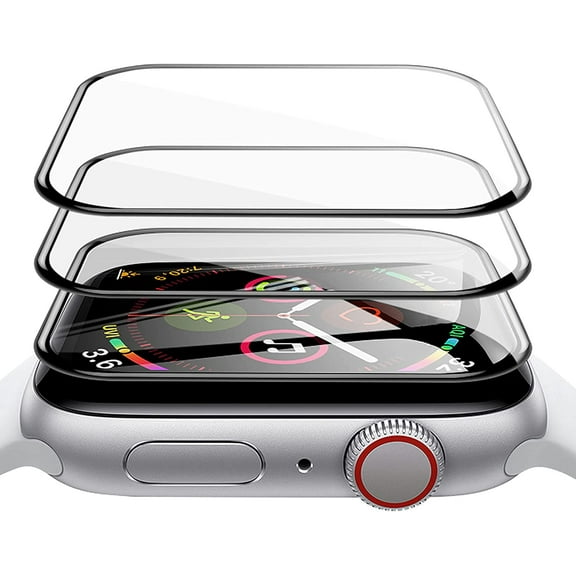 3 Pack for Apple Watch Screen Protector 44mm Series 6/SE/5/4 Screen Protector Full Coverage Anti-Scratch and Anti-Fingerprint Bubble-Free for Apple Watch 44mm HD Screen Protector (Transparent)