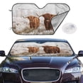 thumbnail image 2 of Fotbe Yak Car Windshield Sunshade | Sun Visor Protector Front Window Shade, Keeps Out UV Rays, Keeps Your Vehicle Cool-Small, 2 of 7
