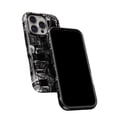 thumbnail image 5 of DesignSkinz Scratch-Resistant Hard Slim Case Compatible with iPhone 16 Pro Max (Compatible with MagSafe) - Abstract Black & White Radio Speakers, 5 of 9