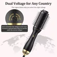 thumbnail image 6 of DFS 110~250V Dual Voltage Hair Blow Dryer Brush for International Travel, EU/UK Plug Adapter Included, Europe Travel Essentials for Women Styling, 6 of 6