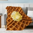 thumbnail image 2 of Yibo Food Bacon Blanket Flannel Soft and Comfortable Anti-static Bed Sofa Blanket, 2 of 7