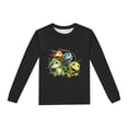 thumbnail image 5 of Pyjama Garçon Imprimé Dinosaure Col Rond Manches Longues Haut Pantalon 2 Pcs Printemps Automne Pyjama Bébé Noir 5 Ans-6 Ans, 5 of 5