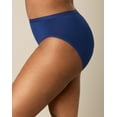 thumbnail image 3 of Playtex Microfiber High-Cut Underwear Pack, Moisture-Wicking, 3-Pack (Plus Sizes) Digital Rose/Navy/Noten Floral L Women's, 3 of 4