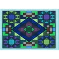 thumbnail image 1 of Ahgly Company Machine Washable Indoor Rectangle Transitional Jellyfish Green Area Rugs, 4' x 6', 1 of 7