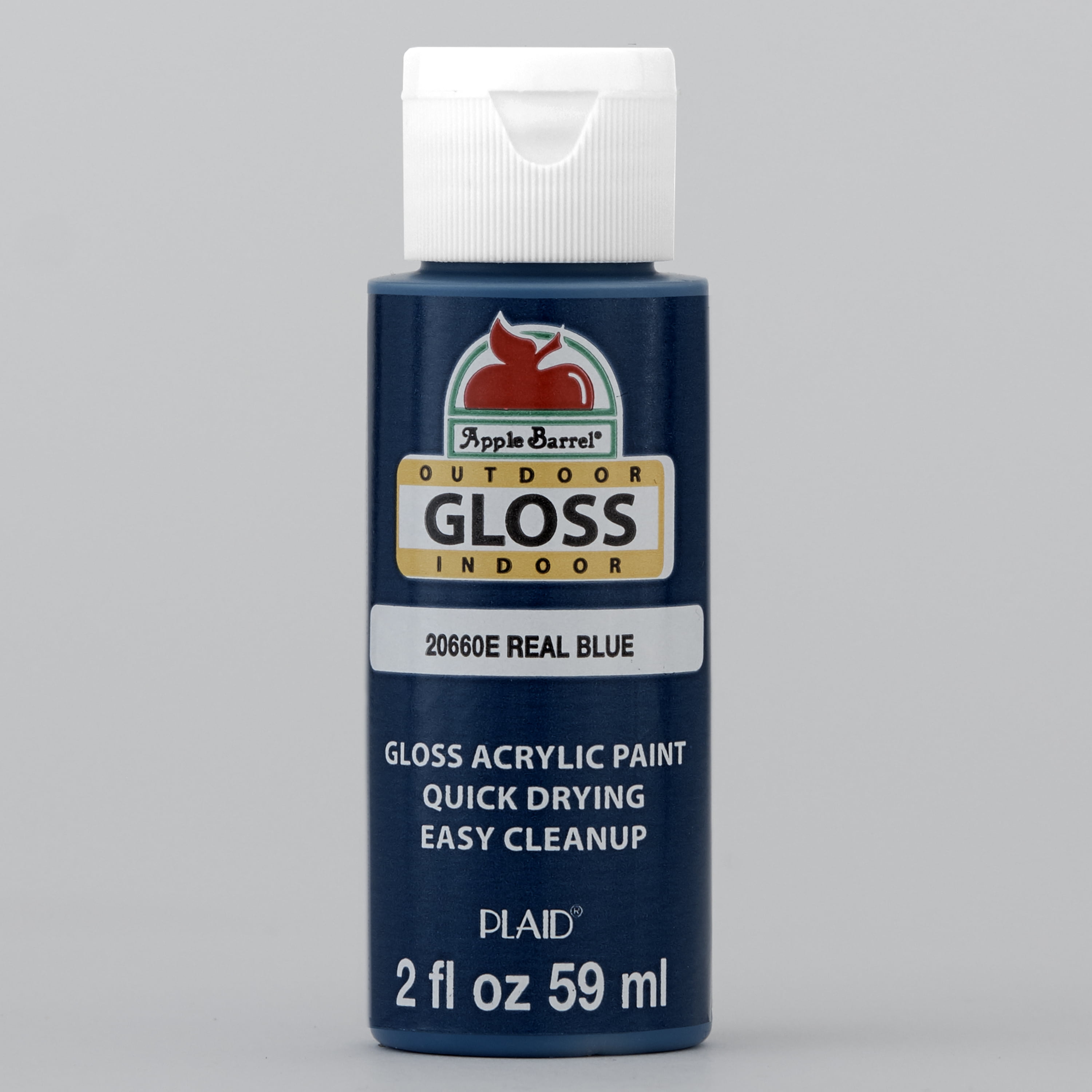Apple Barrel 20660E Acrylic Craft Paint, Gloss Finish, Real Blue, 2 fl
