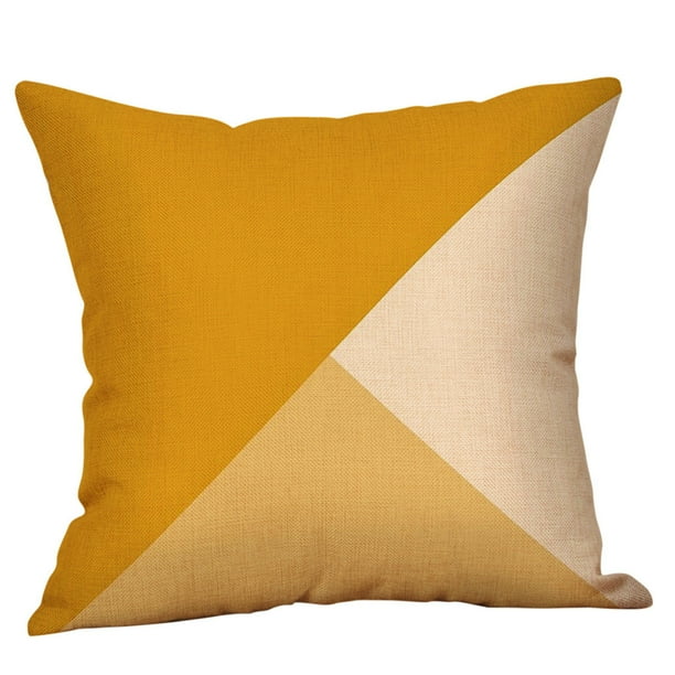 Smihono Mustard Pillow Case Yellow Geometric Fall Cushion Cover Decorative Other