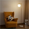 thumbnail image 3 of Floor lamp Milky White Glass Standing Lamps for Living Room Floor Lights Bedroom Marble Stand Light Modern Floor Lamp LED Decorative Foyer Floor lamp, 3 of 7